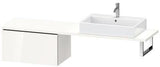 Duravit L-Cube Unterschrank 720 mm taupe supermatt – 1 Auszug, wandmontiert, mit Dämpfung