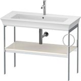 DURAVIT White Tulip Metallkonsole 984 mm Taupe Hochglanz von Philippe Starck