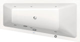 Duravit No.1 Whirlwanne 1500x800mm Trapez Einbau mit 6 Chromdüsen und Fußgestell