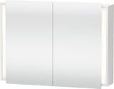 Duravit Ketho Spiegelschrank 1000 mm weiß matt – LED, Sensorschalter, 2 Türen