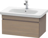 DURAVIT DuraStyle Waschtischunterbau 730 mm wandhängend Eiche Terra/Weiß Matt mit 1 Auszug und Soft-Close