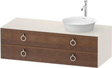 Duravit White Tulip Waschtischunterbau 1300 mm mit 2 Schubkästen und Innenbeleuchtung