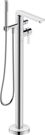 Duravit D-Neo Einhebel-Wannenmischer bodenstehend mit Keramikmischsystem in Chrom