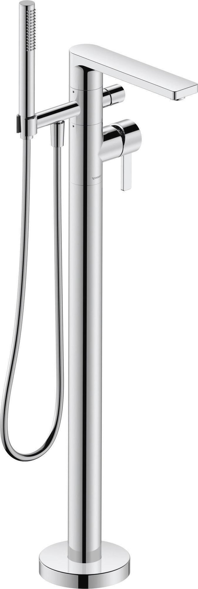 Duravit D-Neo Einhebel-Wannenmischer bodenstehend mit Keramikmischsystem in Chrom