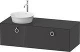 DURAVIT White Tulip Waschtischunterbau 1300 mm wandhängend, 1 Auszug, weiß seidenmatt