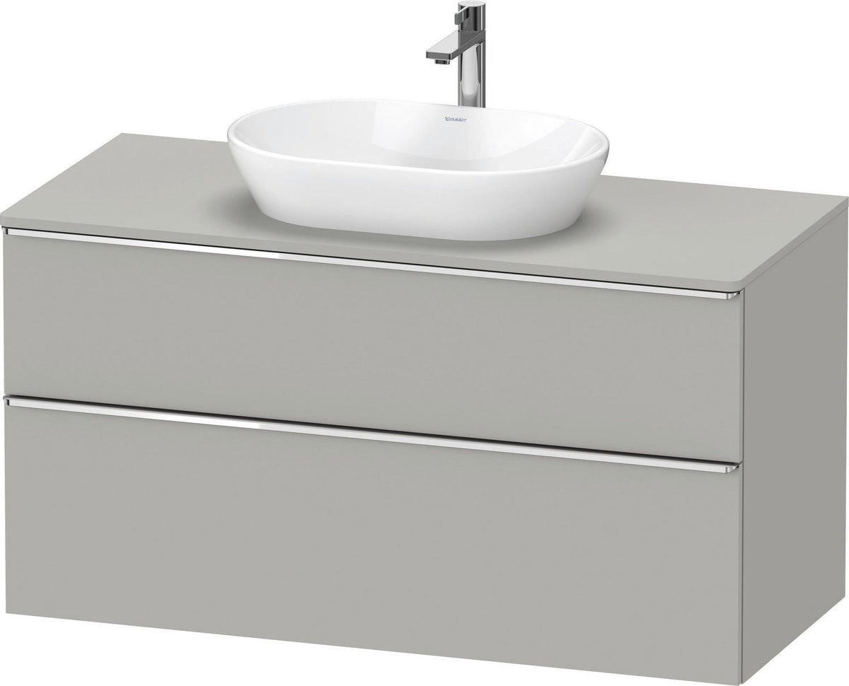 DURAVIT D-Neo Konsolenwaschtischunterbau 1200 mm Eiche Schwarz Matt mit Bronze Griff