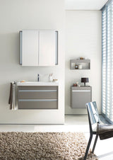 DURAVIT Waschtischunterbau Ketho wandhängend 800 mm, 2 Schubkästen, weiß matt, für D-Code 034285