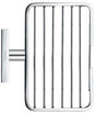 DURAVIT Karree Seifenschale aus Messing in Chrom – 120 x 140 x 65 mm, wandmontiert