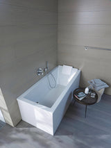 DURAVIT Starck Einbau-Badewanne 1600x700 mm Weiß mit Überlauf und 1 Rückenschräge