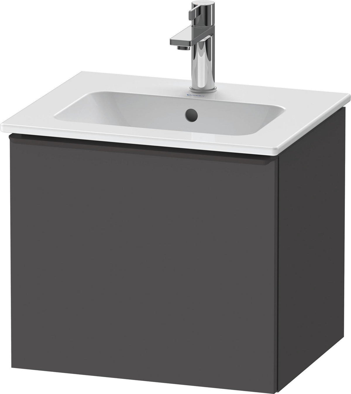 DURAVIT D-Neo Waschtischunterbau 510 mm Eiche Schwarz Matt mit Bronze Griff