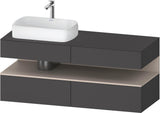 DURAVIT Qatego Studio F. A. Porsche Konsolenwaschtischunterbau 1400 mm Weiß Matt mit LED-Nischenbeleuchtung
