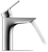 Duravit No.1 Einhebel-Waschtischmischer mit Zugstange, FreshStart, Chrom – 106 mm Ausladung