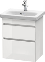 DURAVIT DuraStyle Waschtischunterbau wandhängend 610x500x370 mm Eiche Terra/Weiß Matt