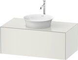 DURAVIT White Tulip Waschtischunterbau 1000 mm Taupe Seidenmatt mit LED & Tip-On
