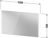 DURAVIT Spiegel Ketho.2 33x400x700mm mit Beleuchtung, Sensorschalter und Dimmfunktion