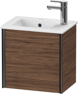 DURAVIT XViu Waschtischunterbau wandhängend 410 mm nussbaum dunkel mit Tip-On-Technik