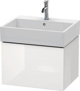Duravit L-Cube Waschtischunterbau 584 mm taupe supermatt mit Tip-On und Dämpfung