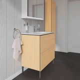DURAVIT L-Cube Hochschrank 1760 mm Eiche Natur, 1 Tür mit Soft-Close, wandhängend