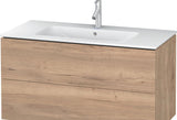 Duravit L-Cube Waschtischunterbau 1220 mm taupe matt mit 2 Schubkästen und Tip-On-Technik
