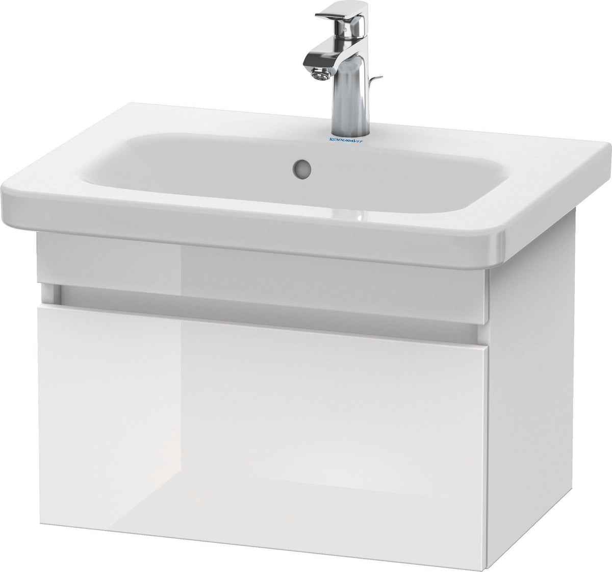 DURAVIT DuraStyle Waschtischunterbau wandhängend 580 mm betongrau matt mit Soft-Close-Auszug