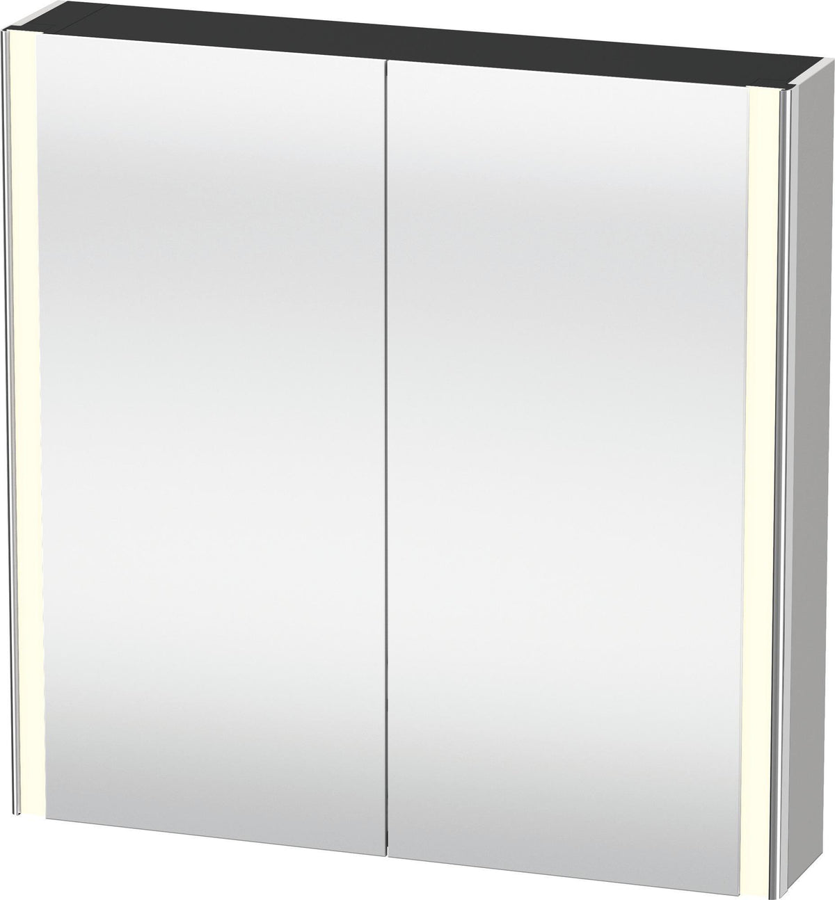 Duravit XSquare Spiegelschrank 800 mm mit LED-Beleuchtung, 2 Schwingtüren & Soft-Close