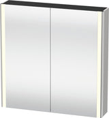 Duravit XSquare Spiegelschrank 800 mm mit LED-Beleuchtung, 2 Schwingtüren & Soft-Close