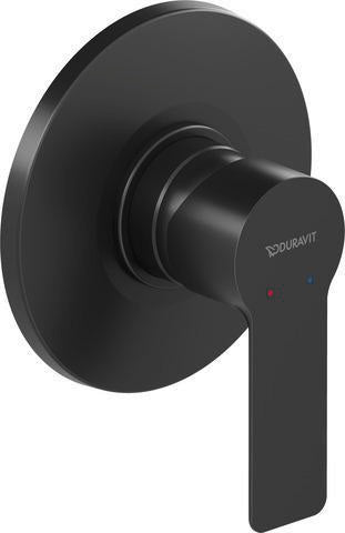 Duravit D-Code 2.0 Einh.-Brausemischer Unterputz Set Keramikmischsystem Schwarz Matt