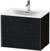 DURAVIT XViu Waschtischunterbau wandhängend 710 mm Eiche mit 2 Schubkästen