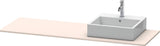 Duravit Konsole XSquare 1600 mm Basalt Matt mit 1 Ausschnitt links – Designer-Waschtischplatte von Kurt Merki jr.