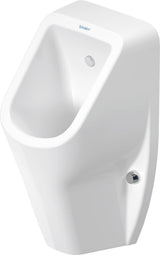 Duravit D-Code Urinal weiß spülrandlos mit Fliege Zulauf hinten 305 mm