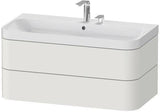 Duravit Waschtischset Happy D.2 Plus 975x490mm ein Hahnloch taupe supermatt