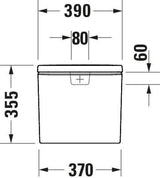 DURAVIT Duravit No.1 Spülkasten Weiß 6/3 L Dual Flush Anschluss links/rechts