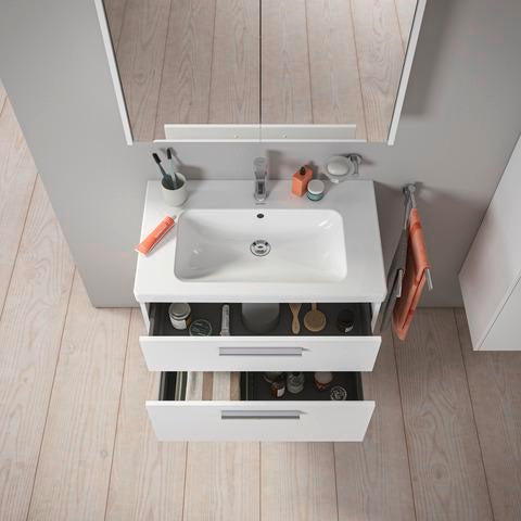 DURAVIT D-Code 2.0 Waschtischunterbau 784 mm Eiche Marmor mit Soft-Close