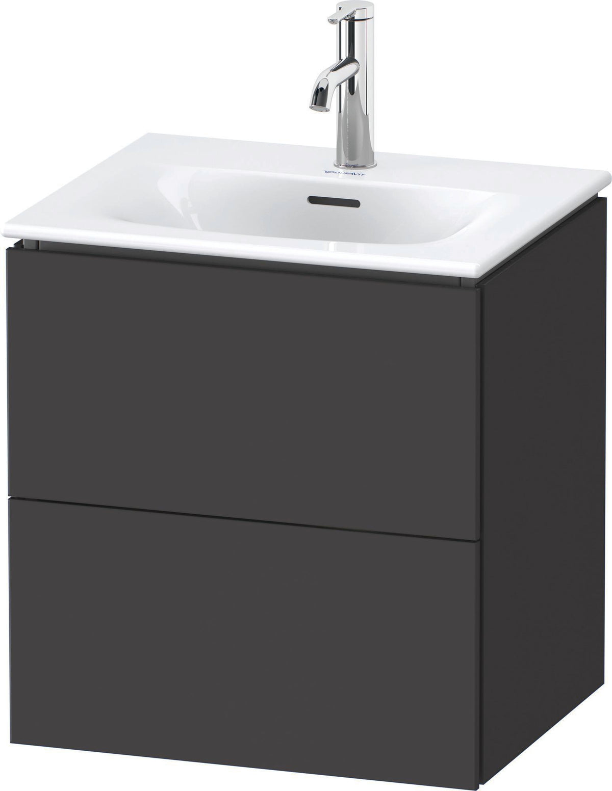 DURAVIT L-Cube Waschtischunterbau 520 mm weiß matt – 2 Schubkästen, wandhängend