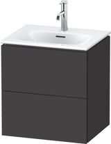 DURAVIT L-Cube Waschtischunterbau 520 mm weiß matt – 2 Schubkästen, wandhängend
