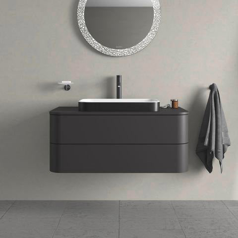 Duravit Happy D.2 Konsolenwaschtischunterbau 1000 mm Taupe Supermatt mit Tip-on und Soft-Close