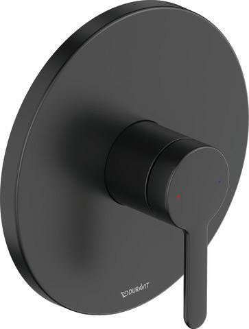 DURAVIT C.1 Einhebel-Brausemischer Unterputz Schwarz Matt Keramikmischsystem
