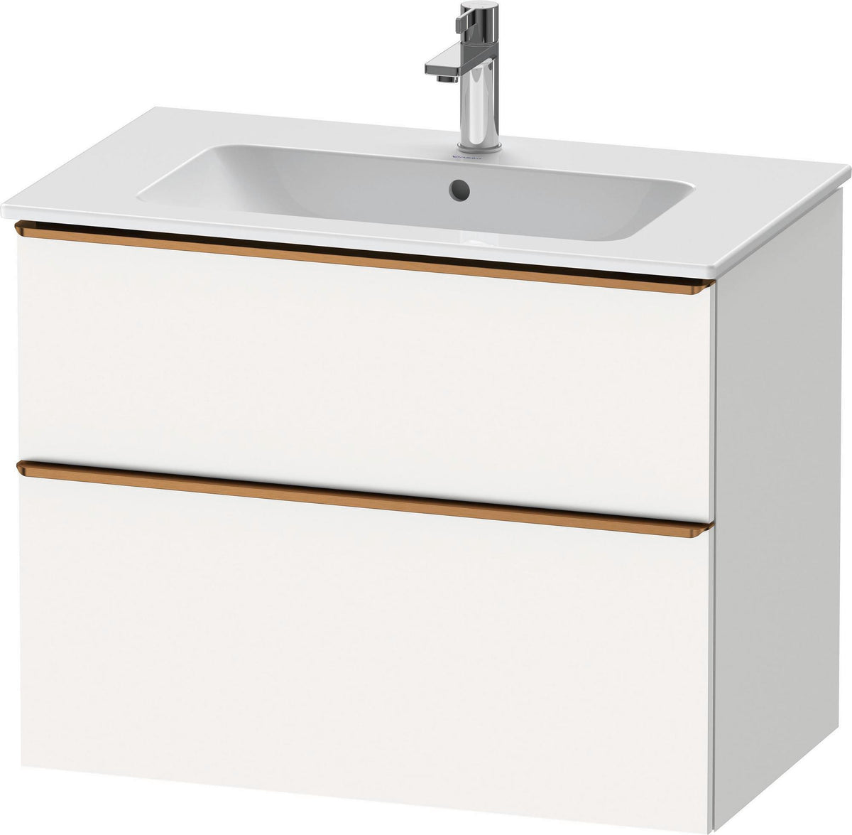 Duravit D-Neo Waschtischunterbau 810 mm betongrau matt mit Soft-Close-Auszug