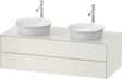 DURAVIT White Tulip Konsolenwaschtischunterbau 1300 mm, 2 Schubkästen, weiß seidenmatt, wandhängend