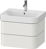 Duravit Waschtischunterbau Happy D.2 Plus 625 mm taupe supermatt mit Tip-On-Technik