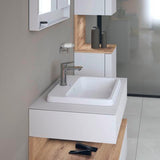 DURAVIT Qatego Einbauwaschtisch 550 mm weiß HygieneGlaze 1 Hahnloch mit Überlauf