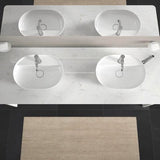 DURAVIT Luv Waschtischunterbau bodenstehend 1733 mm, 2 Auszüge, Weiß Seidenmatt, Tip-On