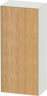 Duravit Halbhochschrank White Tulip 400 mm, 1 Tür, seidenmatt weiß, Designer Philippe Starck