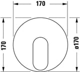 DURAVIT Wave Einhebel-Brausemischer Unterputz mit Keramikmischsystem, verchromt