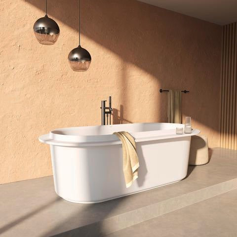 DURAVIT C.1 Einhebel-Wannenmischer bodenstehend 201 mm Ausladung Chrom Hochglanz
