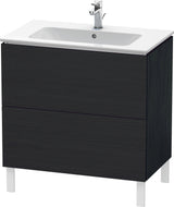 Duravit L-Cube Waschtischunterbau 820 mm taupe matt, 2 Auszüge, bodenstehend