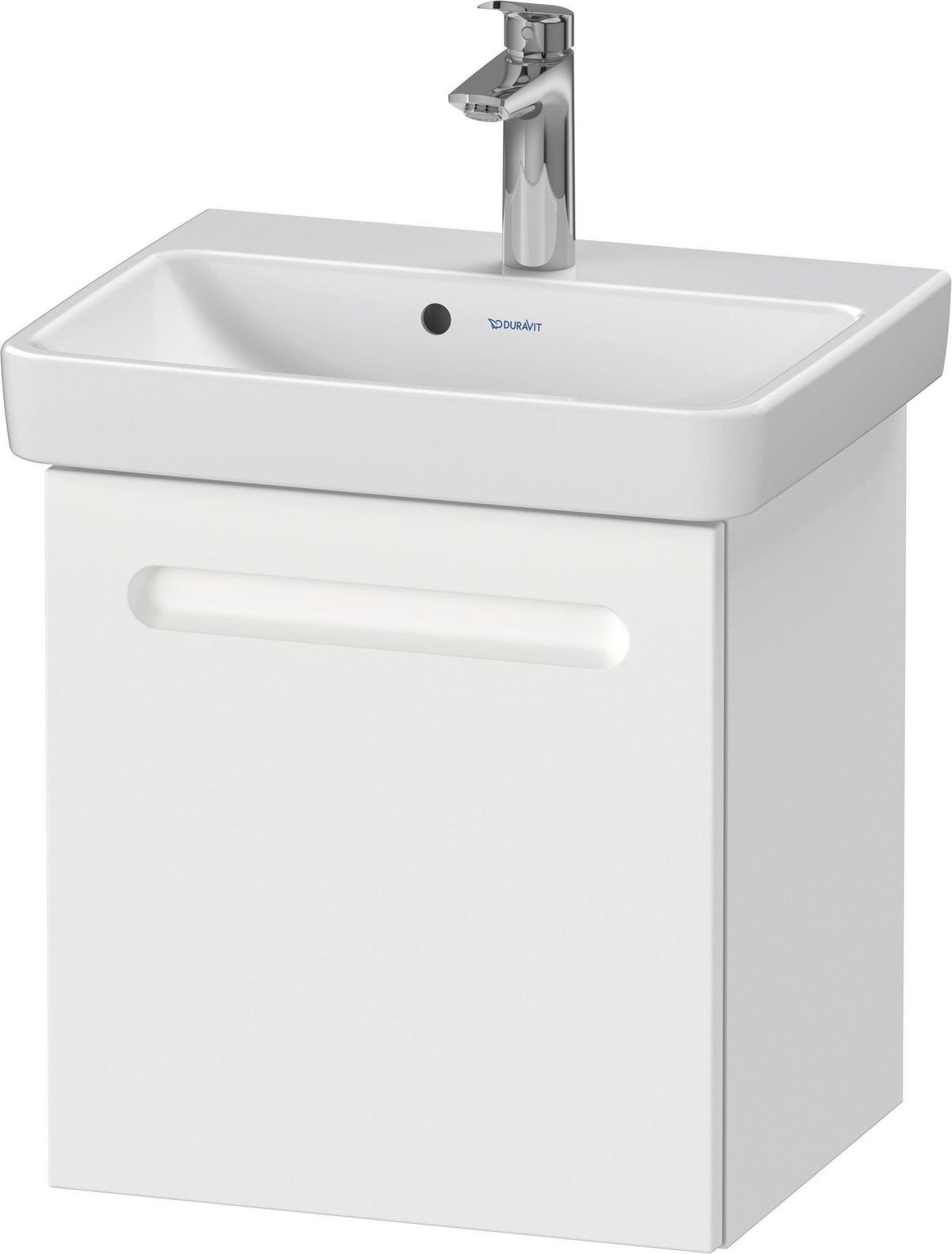 Duravit No.1 Waschtischunterbau wandhängend 440 mm, 1 Tür links, weiß matt