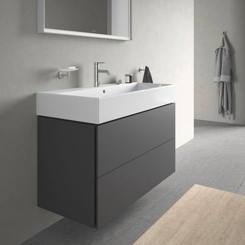 DURAVIT L-Cube Waschtischunterbau 984 mm, 2 Schubkästen, Weiß Matt, Wandmontage