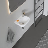 Duravit D-Code Handwaschbecken 360 mm mit Überlauf, 1 Hahnloch rechts, wandhängend, weiß