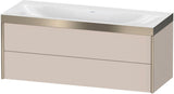 DURAVIT XViu c-bonded Waschtischunterbauset 1200 mm wandhängend mit 2 Schubkästen
